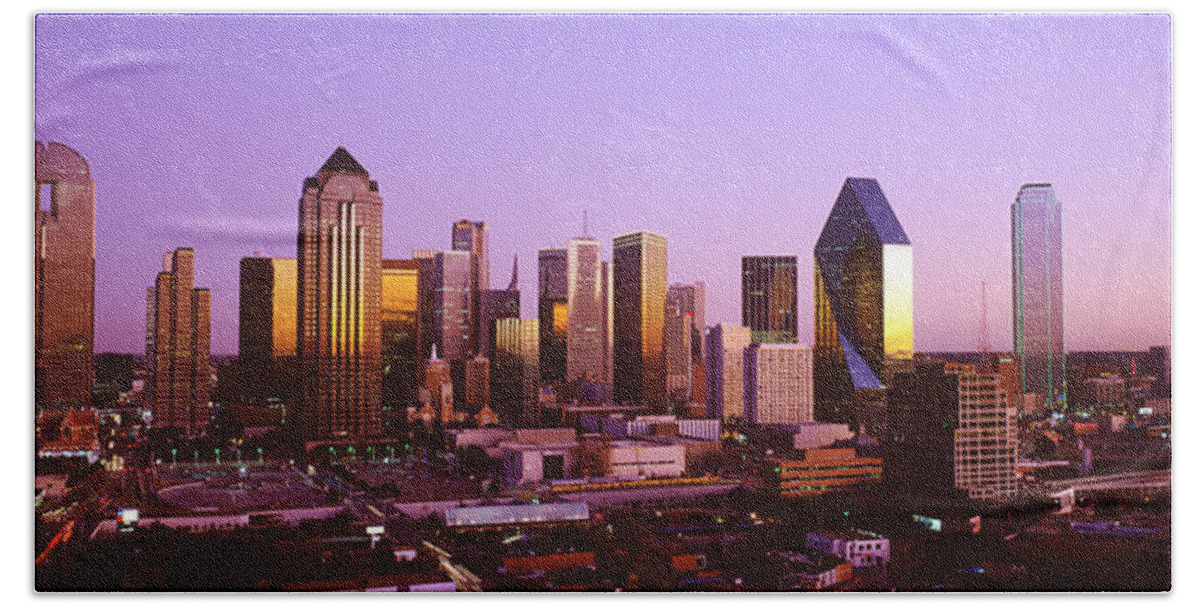 Photography Beach Towel featuring the photograph Dallas, Texas, Usa #3 by Panoramic Images