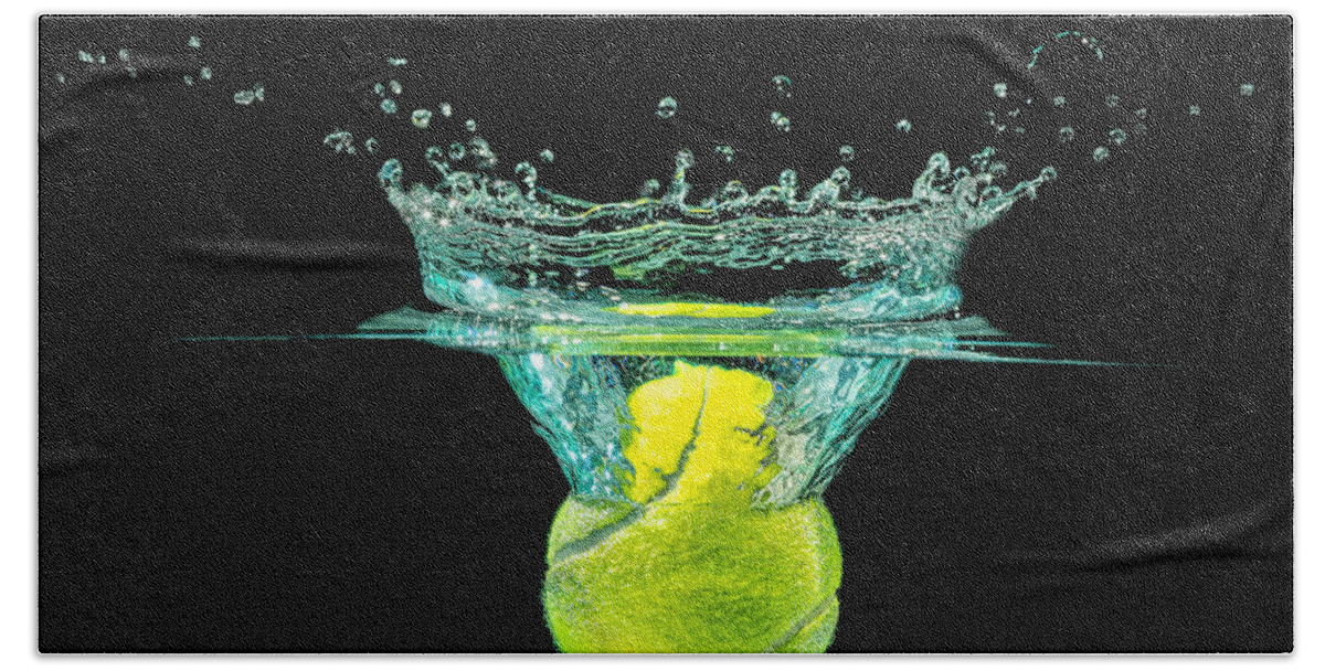 Activity Beach Towel featuring the photograph Tennis Ball by Peter Lakomy