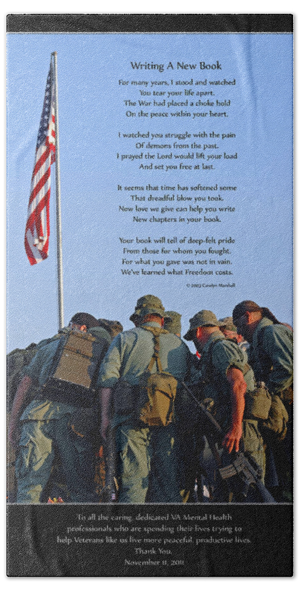 Veterans Beach Towel featuring the photograph Veterans Remember #3 by Carolyn Marshall
