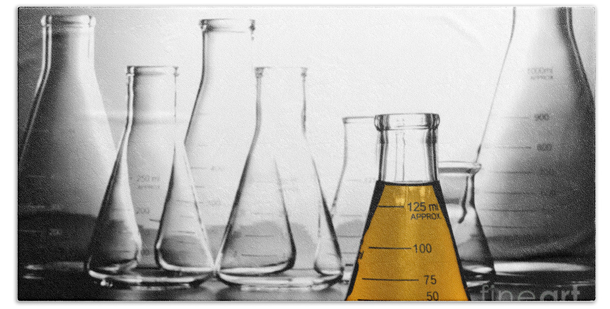 Chemical Beach Towel featuring the photograph Laboratory Equipment in Science Research Lab #31 by Science Research Lab