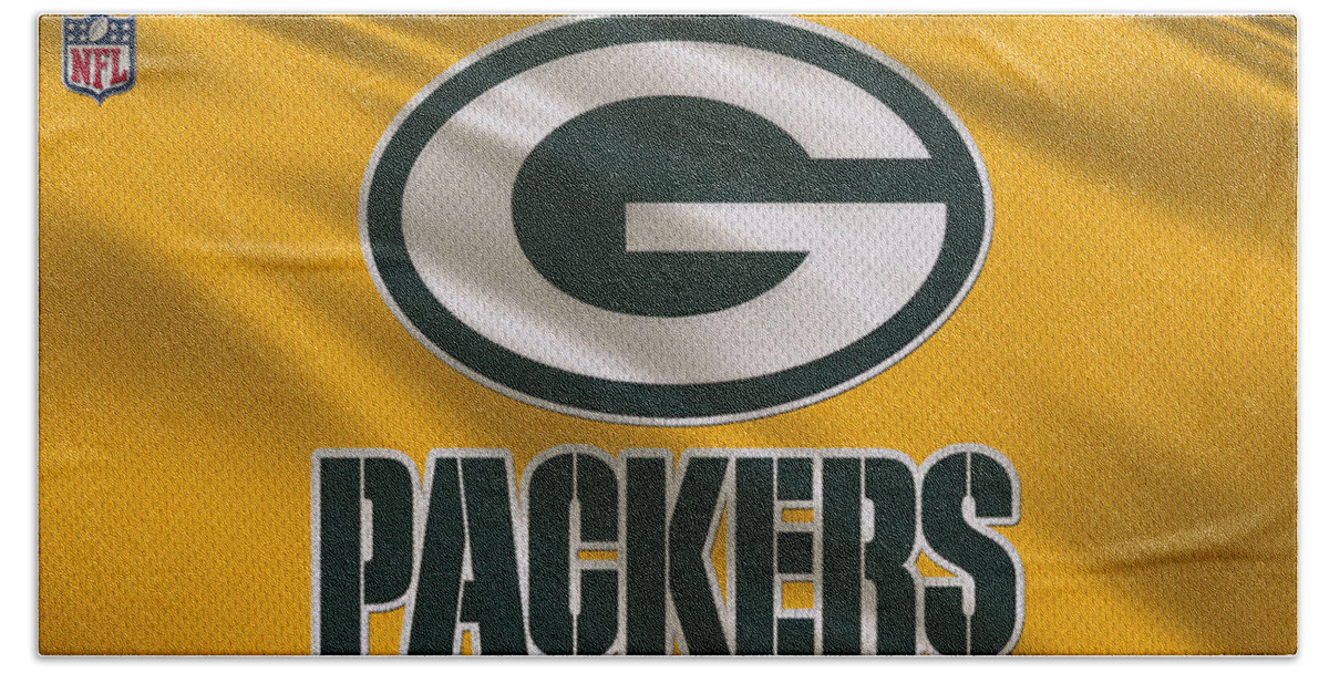 Packers Beach Towel featuring the photograph Green Bay Packers Uniform by Joe Hamilton