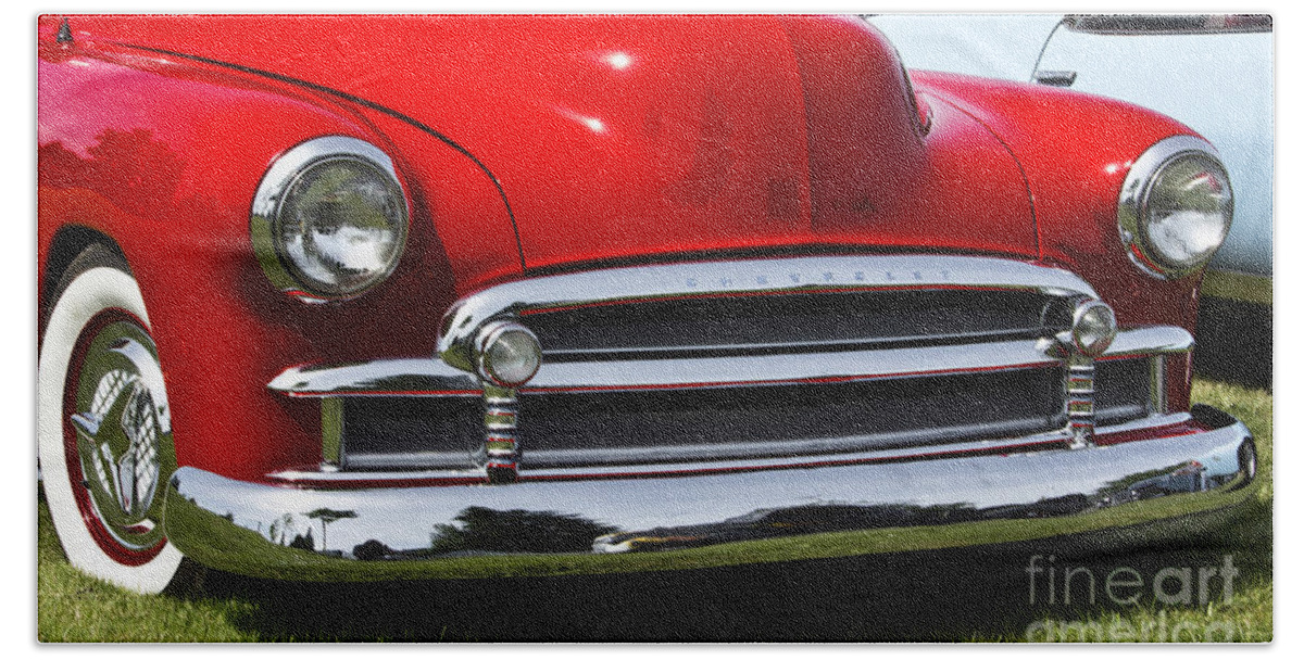 Hot Rod Beach Towel featuring the photograph 50 Chevy by Ron Roberts