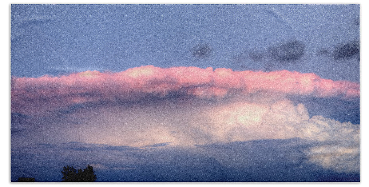 Storm Beach Towel featuring the photograph Prairie Storm Clouds #55 by Mark Duffy