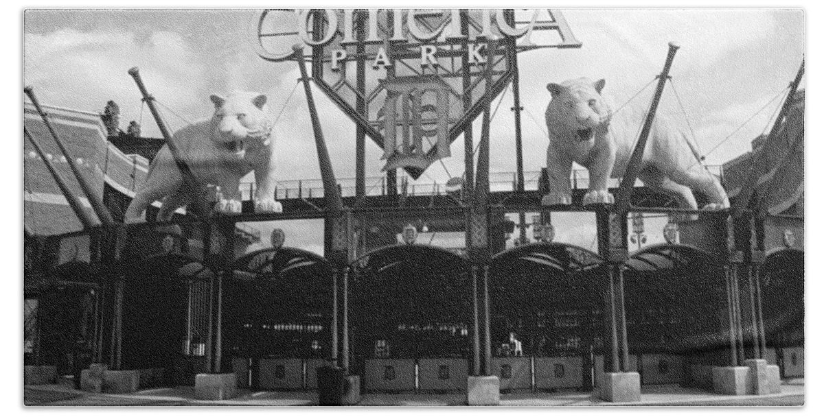 America Beach Sheet featuring the photograph Comerica Park - Detroit Tigers #6 by Frank Romeo