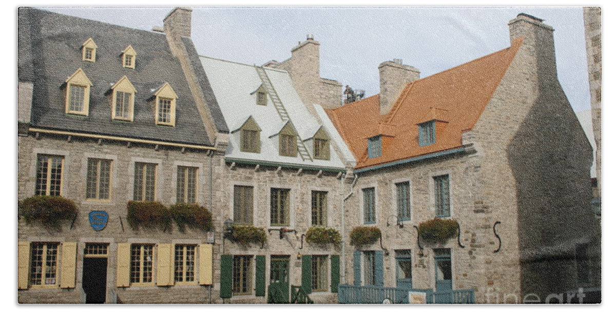 Old Town Beach Towel featuring the photograph Old Town Quebec - Canada #3 by Christiane Schulze Art And Photography