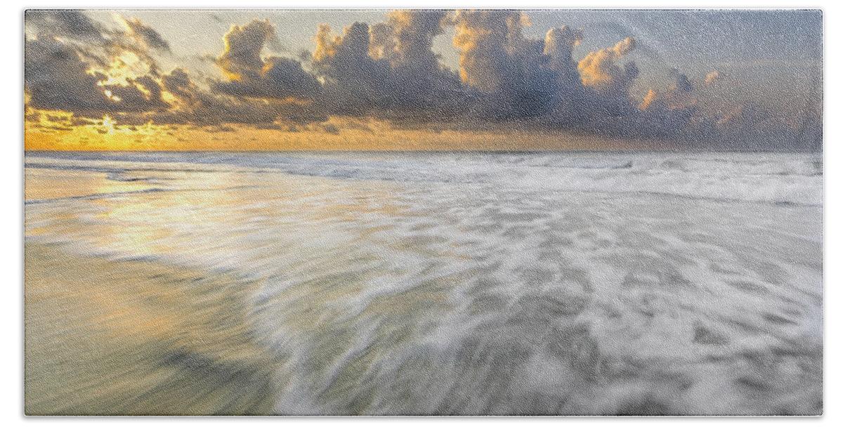 Atlantic Ocean Beach Towel featuring the photograph Sunrise on Hilton Head Island by Peter Lakomy