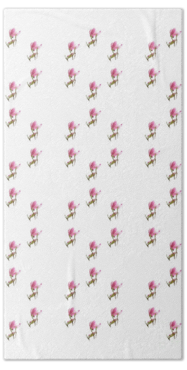 Andee Design Magnolia Beach Towel featuring the photograph 72 Dancing Pink Magnolias Panel by Andee Design