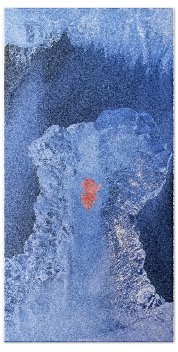 Ice Formations Beach Towel featuring the photograph Frozen Beauty, A.K.A. Ice Is Nice. by Bijan Pirnia