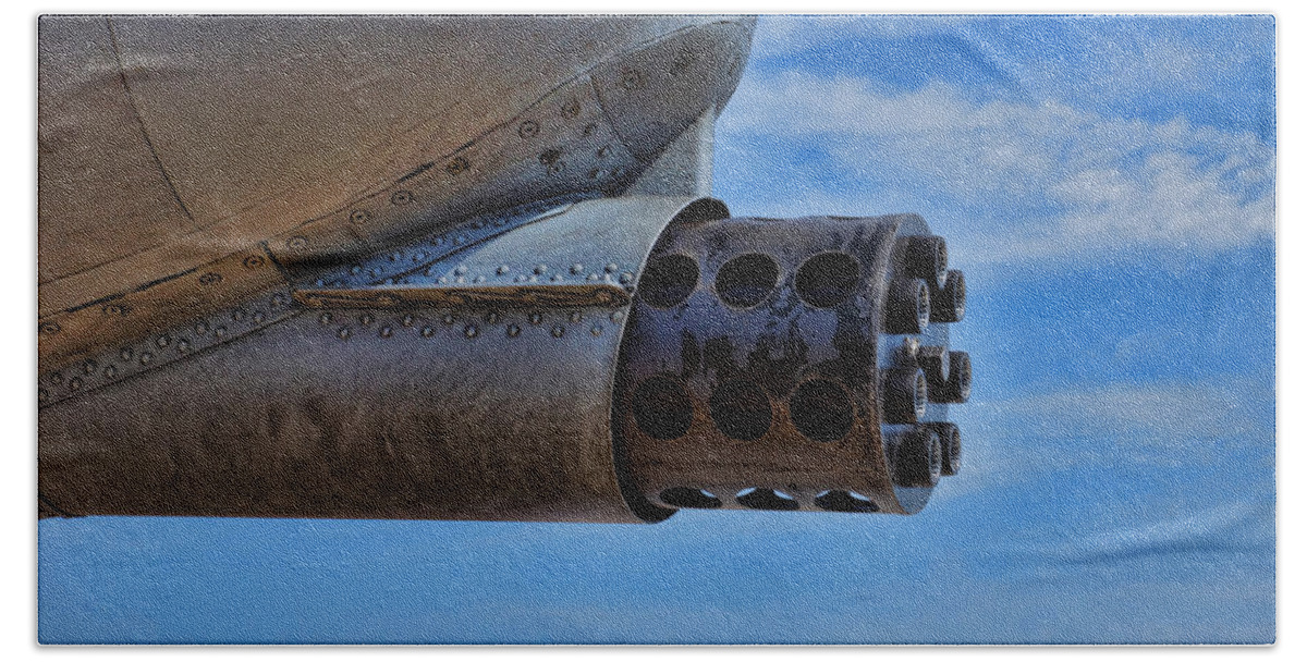 A-10 Beach Towel featuring the photograph A-10 Wart Hog Cannon by Alan Hutchins