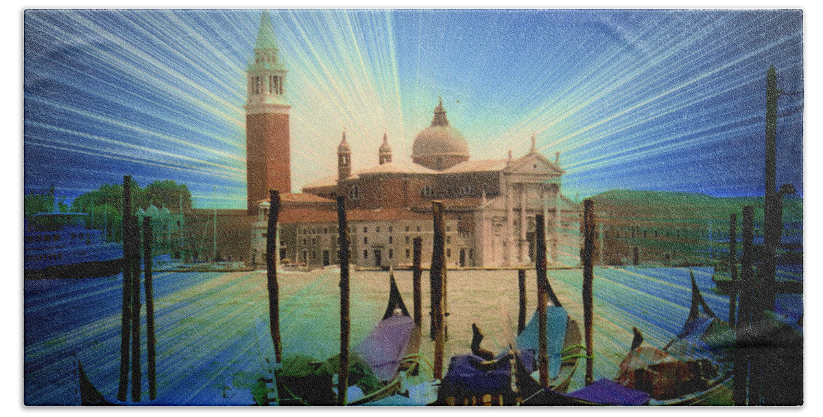 Venice Beach Towel featuring the photograph A Burst of Light by Caroline Stella