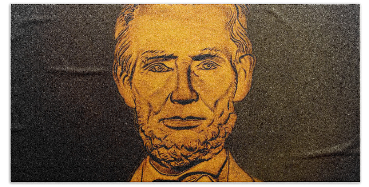 Abraham Lincoln Beach Towel featuring the photograph Abraham Lincoln by David Dehner