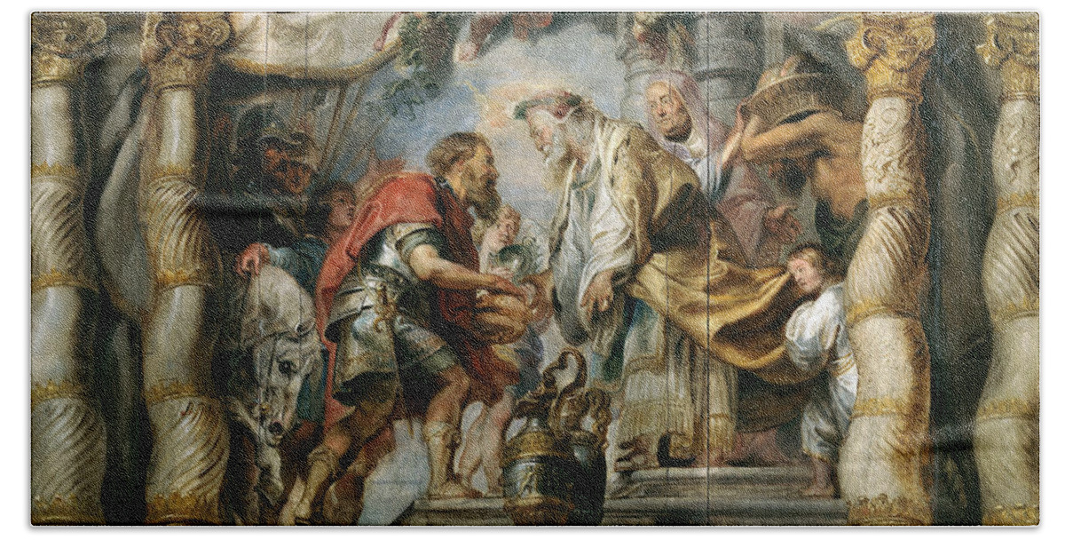 Abraham and tithing abraham offers tithes to priest king melchizedek of salem peter paul rubens