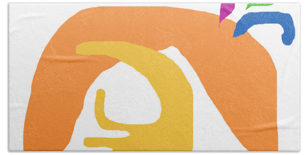 Matisse Beach Sheet featuring the digital art Abstract Ala Matisse 2 by Anne Cameron Cutri