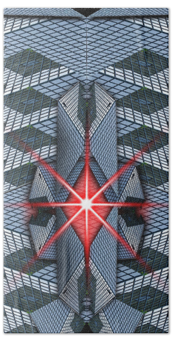 Office Beach Towel featuring the digital art Abstract architecture 3 by Nathan Wright
