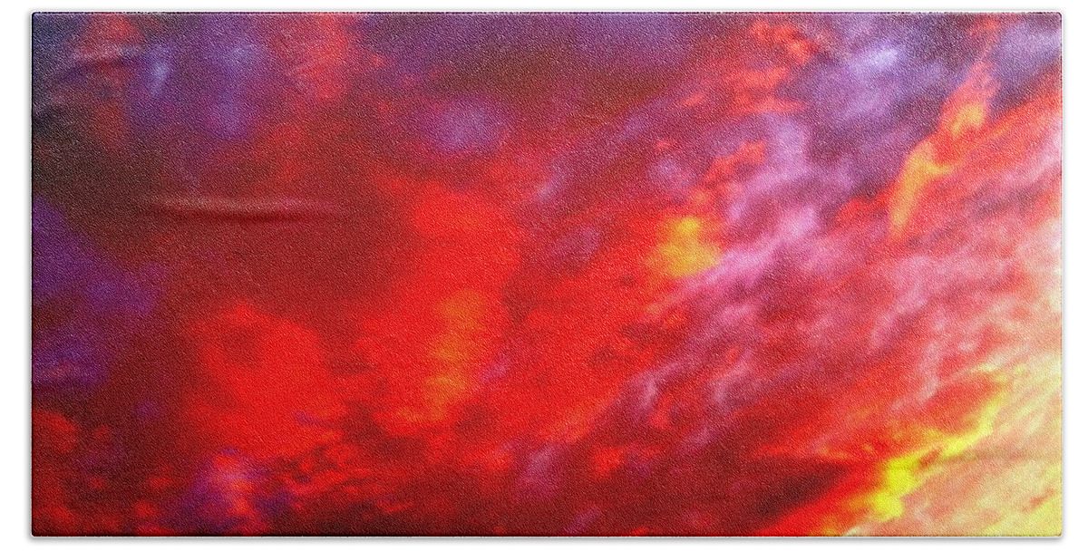 Clouds Beach Towel featuring the photograph Abstracticon by Chris Dunn