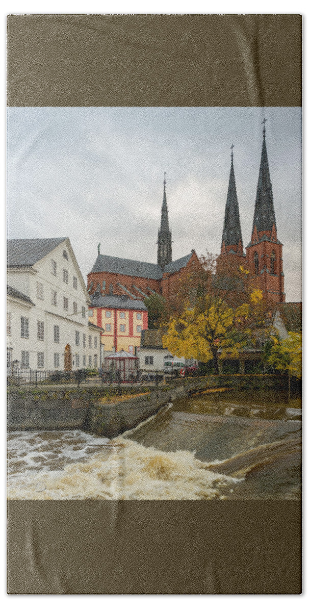 Academy Mill Waterfall Beach Towel featuring the photograph Academy Mill Waterfall by Torbjorn Swenelius