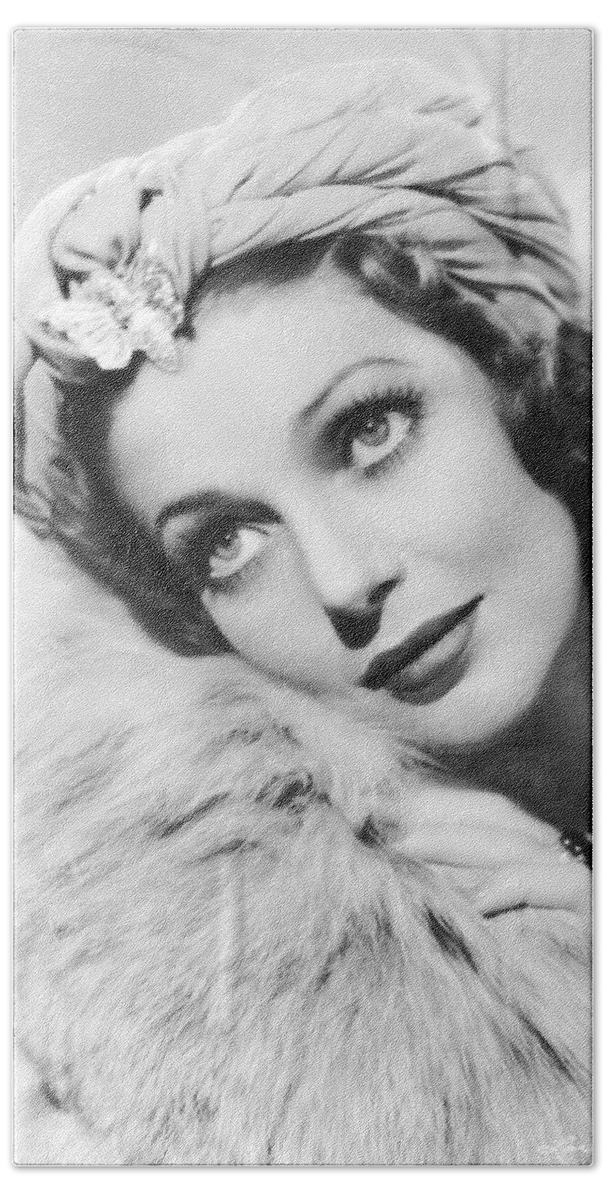 1930s Beach Towel featuring the photograph Actress Loretta Young by Underwood Archives