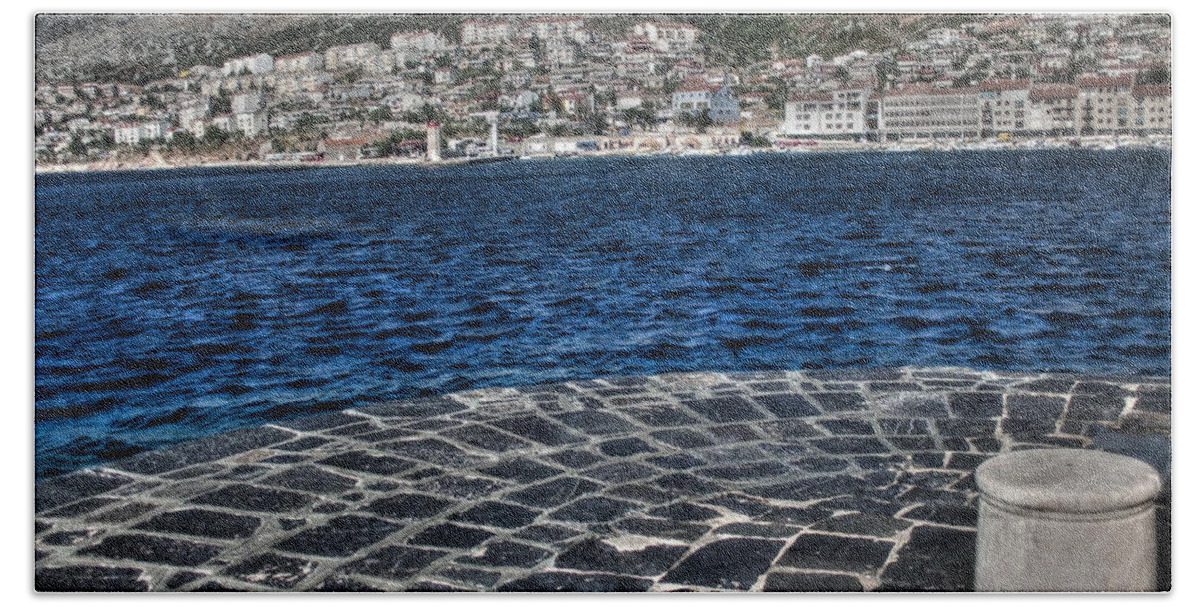Adriatic Beach Towel featuring the photograph Adriatic Sea by Nina Ficur Feenan