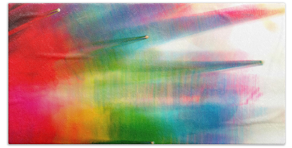 Abstract Beach Sheet featuring the photograph Age of Aquarius by Dazzle Zazz