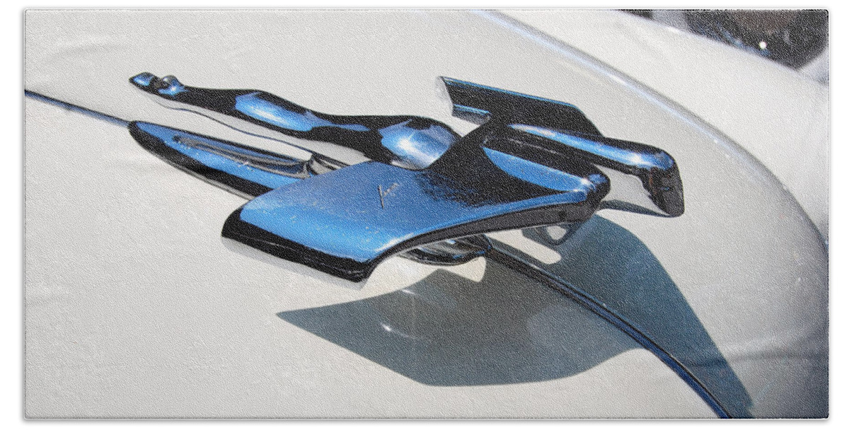 Automobiles Beach Towel featuring the photograph Airflyte by John Schneider