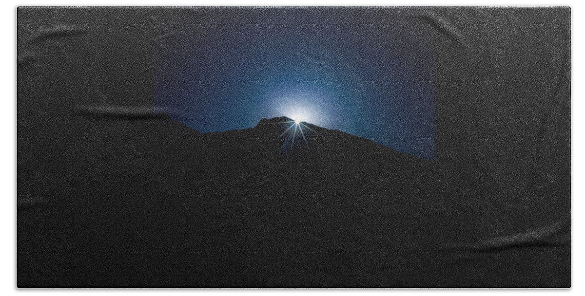 Mountain Beach Towel featuring the photograph All It Takes Is A Spark! by Aleck Cartwright