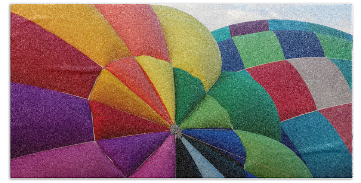 Balloons Beach Towel featuring the photograph Almost Ready by Patrice Zinck