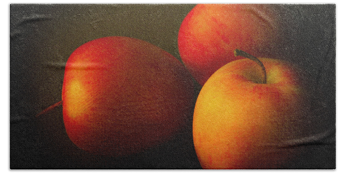 Kitchen Beach Towel featuring the photograph Ambrosia Apples by Theresa Tahara