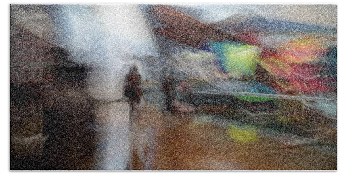 Impressionist Beach Towel featuring the photograph Angularity by Alex Lapidus