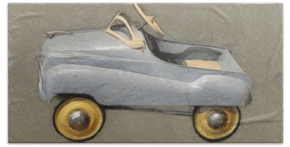 Steering Wheel Beach Towel featuring the photograph Antique Pedal Car ll by Michelle Calkins
