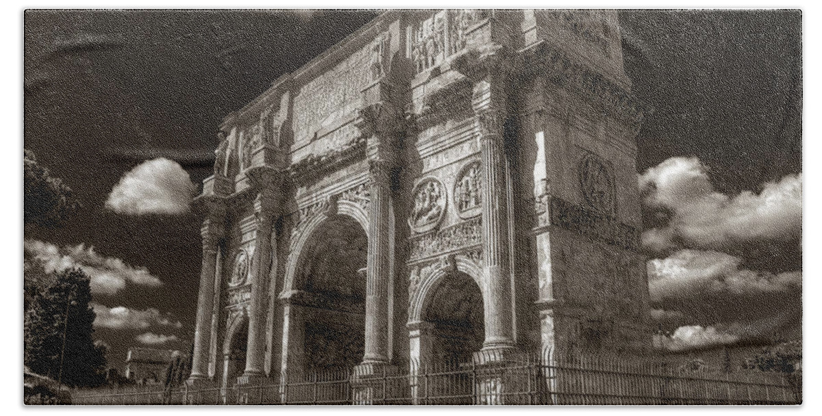 Arch Beach Sheet featuring the photograph Arch of Constantine by Michael Kirk