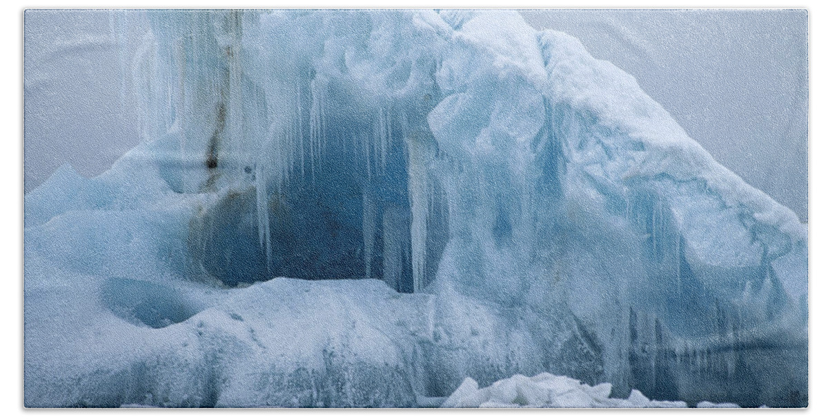Feb0514 Beach Towel featuring the photograph Arctic Landscape Svalbard Norway by Flip Nicklin