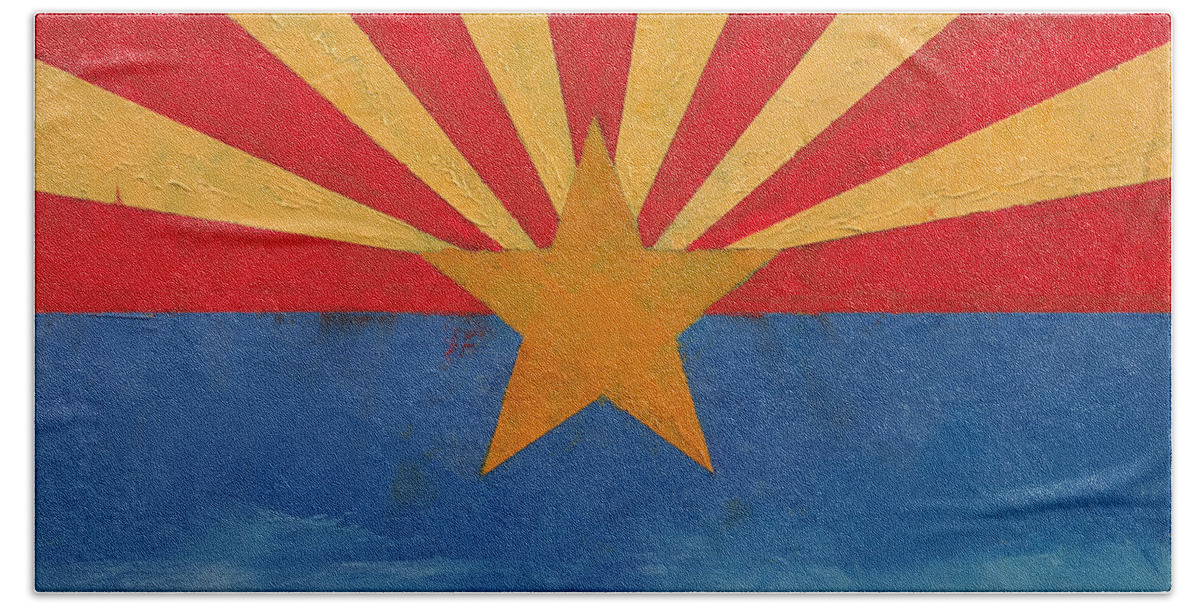 Art Beach Towel featuring the painting Arizona by Michael Creese