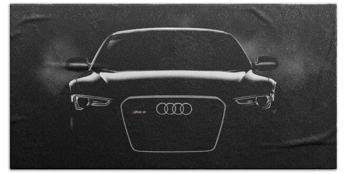 Audi Beach Towel featuring the digital art Audi RS5 by Douglas Pittman