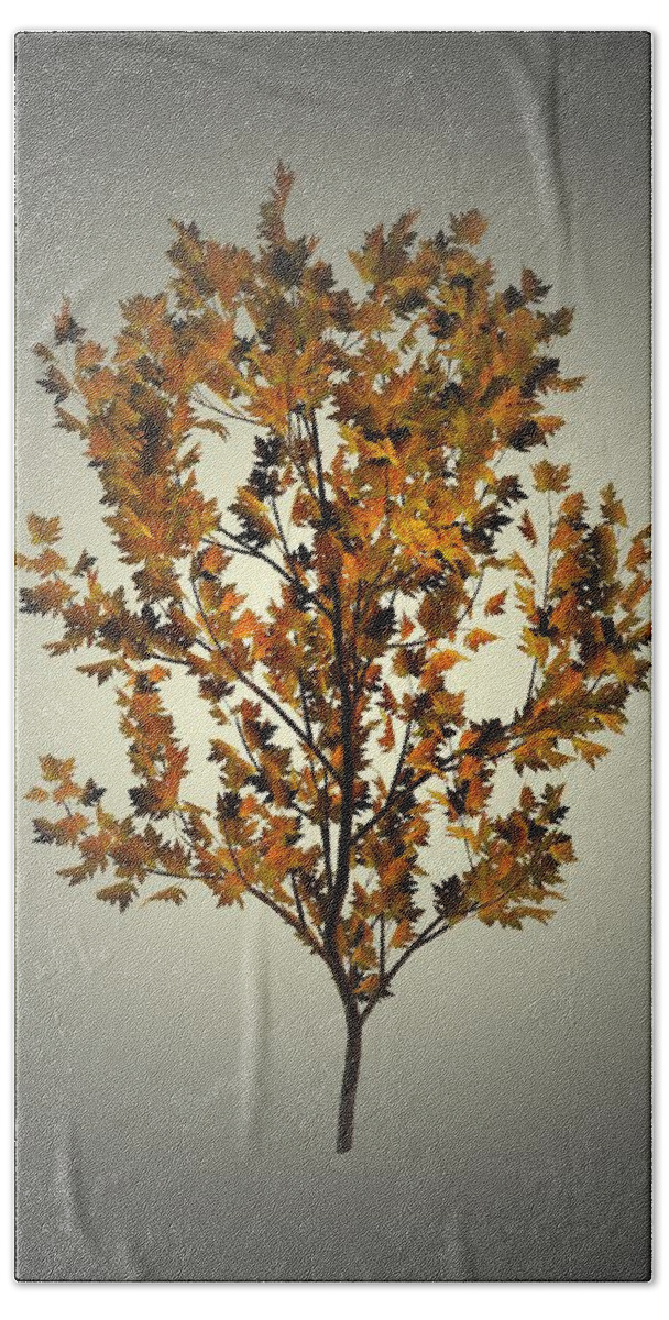 Autumn Beach Towel featuring the painting Autumn Leaves 2 by Movie Poster Prints