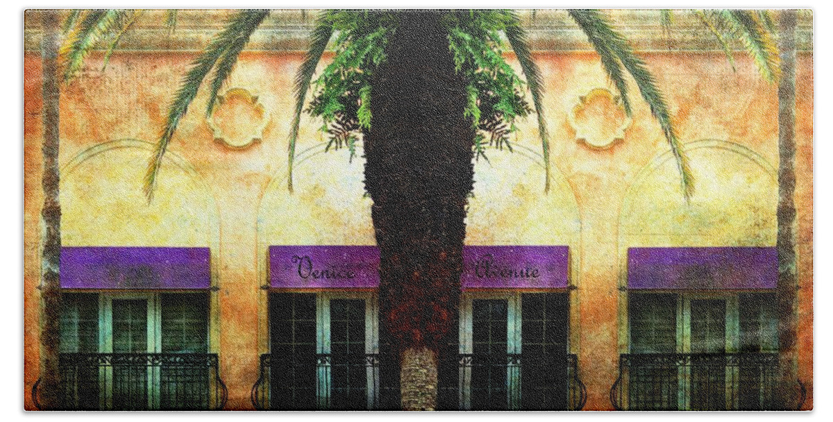 Florida Beach Towel featuring the photograph Balconies Of Venice Ave by Barbara Chichester