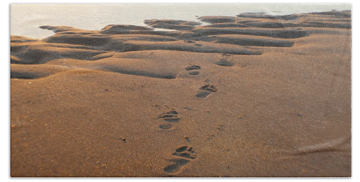 Beach Life Beach Sheet featuring the photograph Barefoot in Sand by Robert Banach