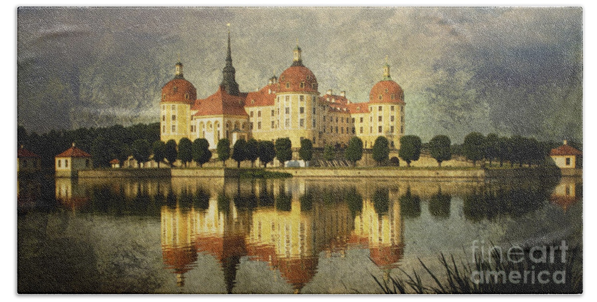 Castle Beach Towel featuring the photograph Baroque Daydream by Heiko Koehrer-Wagner