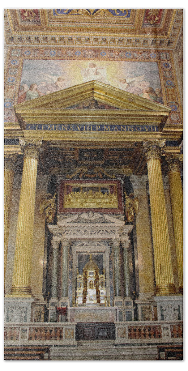 Basilica Of St John Lateran Beach Sheet featuring the photograph Basilica of St John Lateran by Tony Murtagh