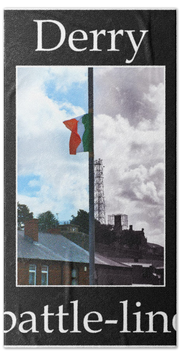 Derry Beach Towel featuring the photograph Derry Before And Now by Nina Ficur Feenan