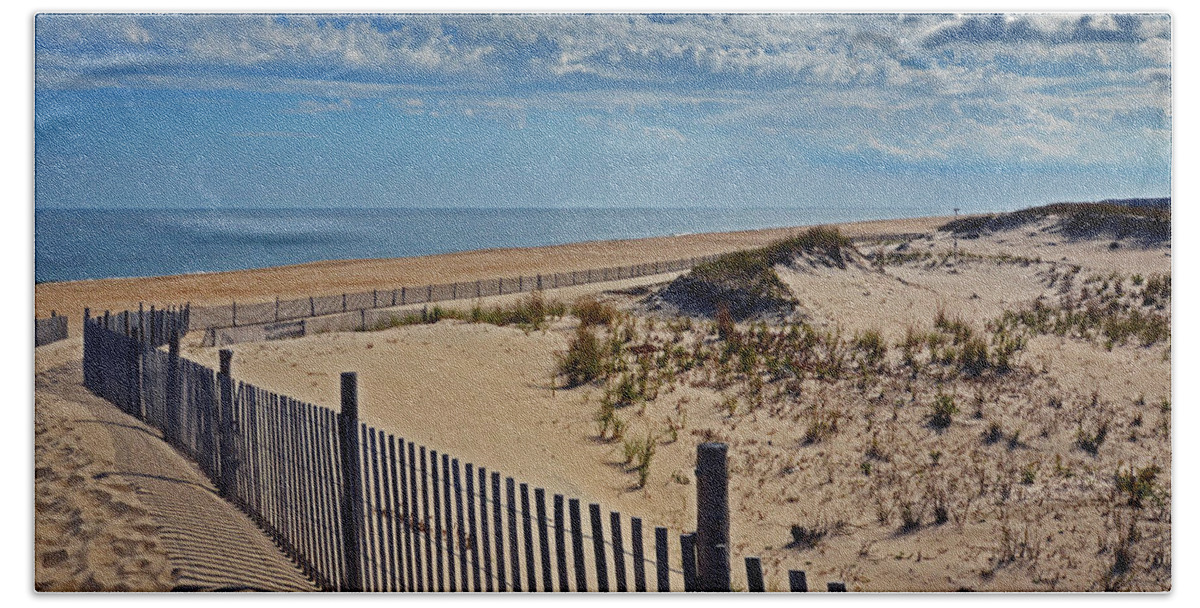Beach Beach Towel featuring the photograph Beach at Cape Henlopen by Bill Swartwout