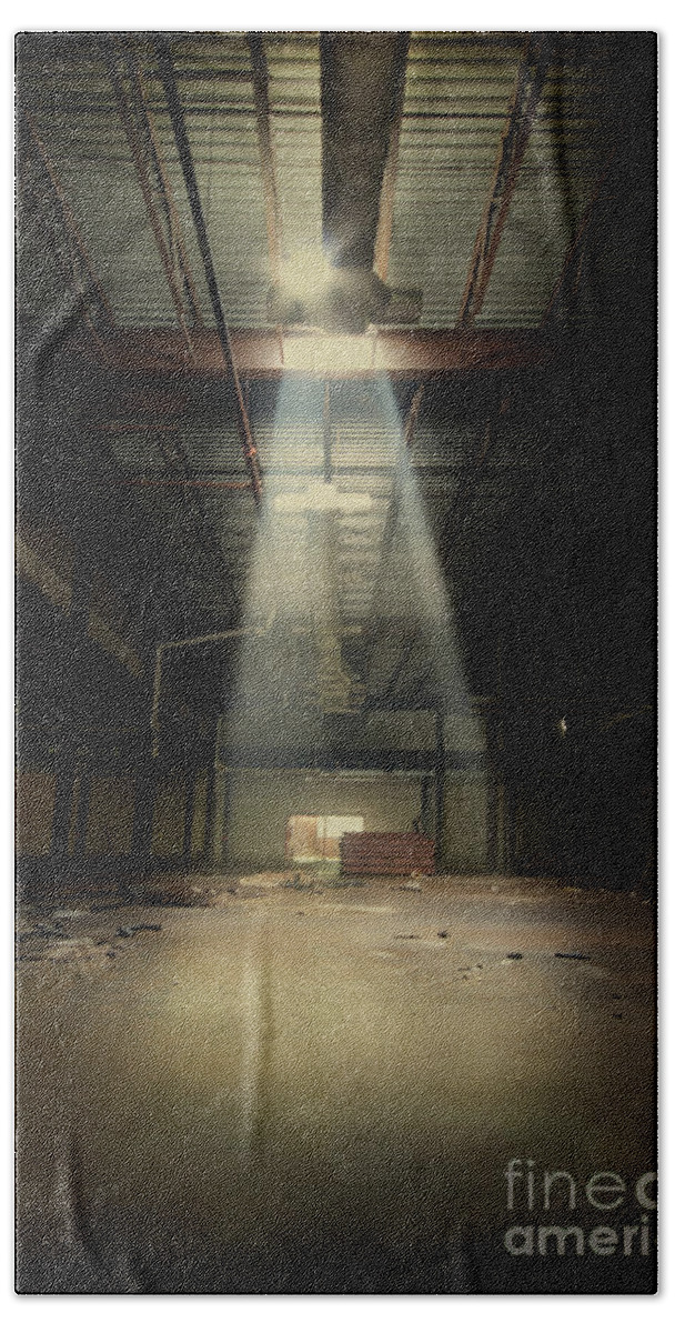 Abandoned Beach Towel featuring the photograph Beam Me Up by Evelina Kremsdorf