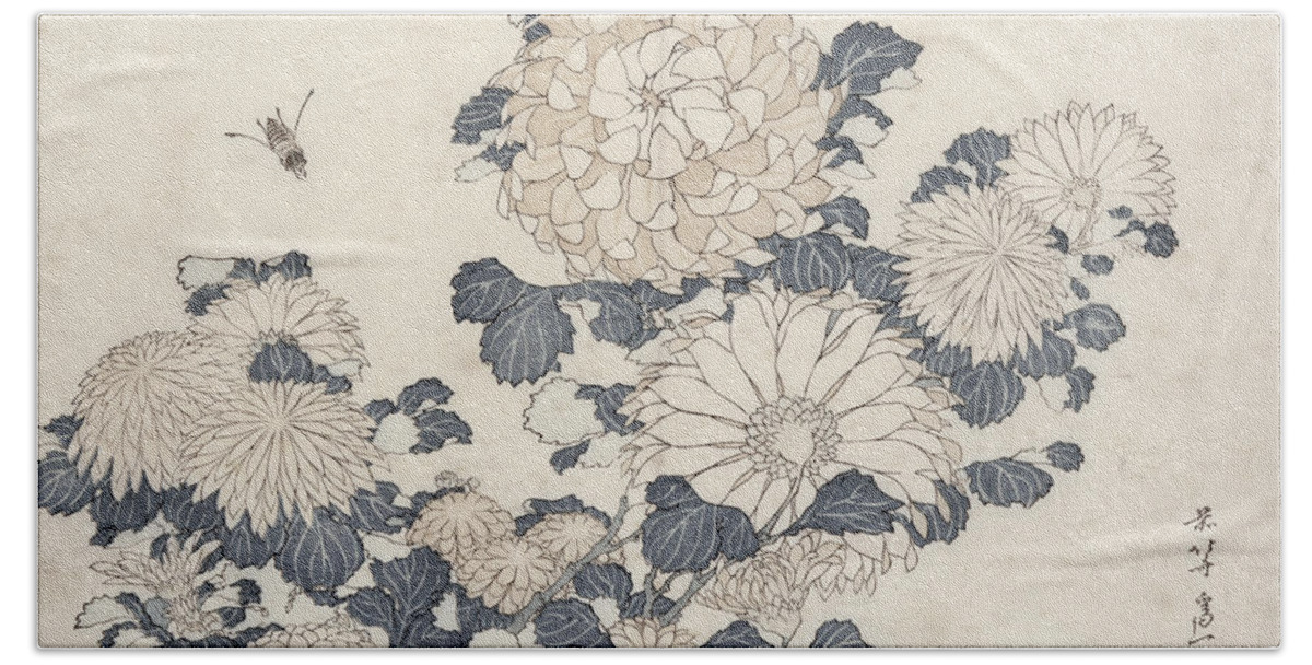 Chrysanthemum Flower Tapestry - Nirvana Threads