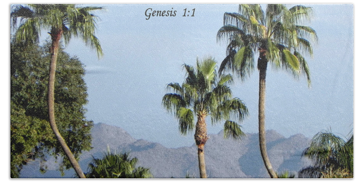 Palm Trees Beach Sheet featuring the photograph Beginning by Deb Halloran
