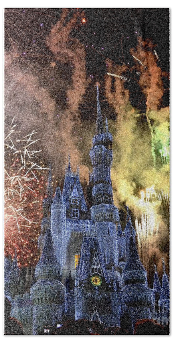 Castle Beach Sheet featuring the photograph Holiday Magic by Carol Bradley