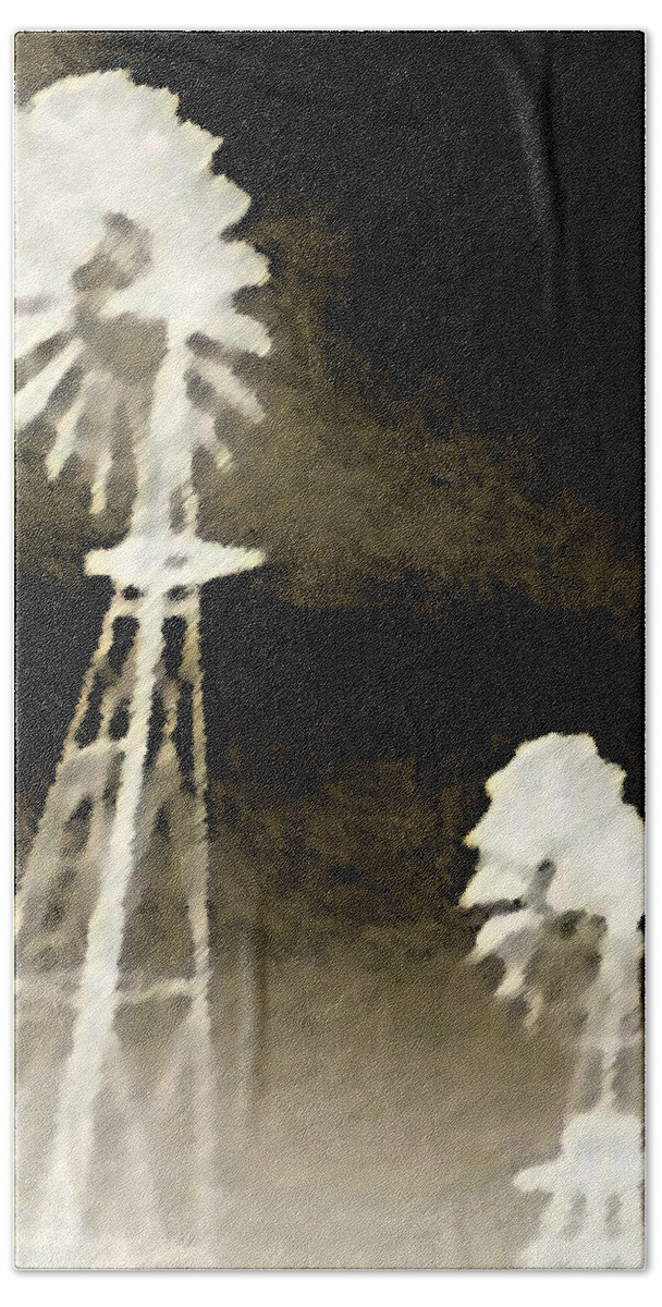 Black Beach Towel featuring the photograph Bits of Dust in the Wind by Max Mullins