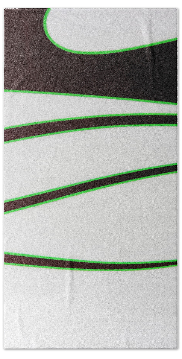 Pin Stripe Beach Sheet featuring the photograph Black and Green by Joe Kozlowski