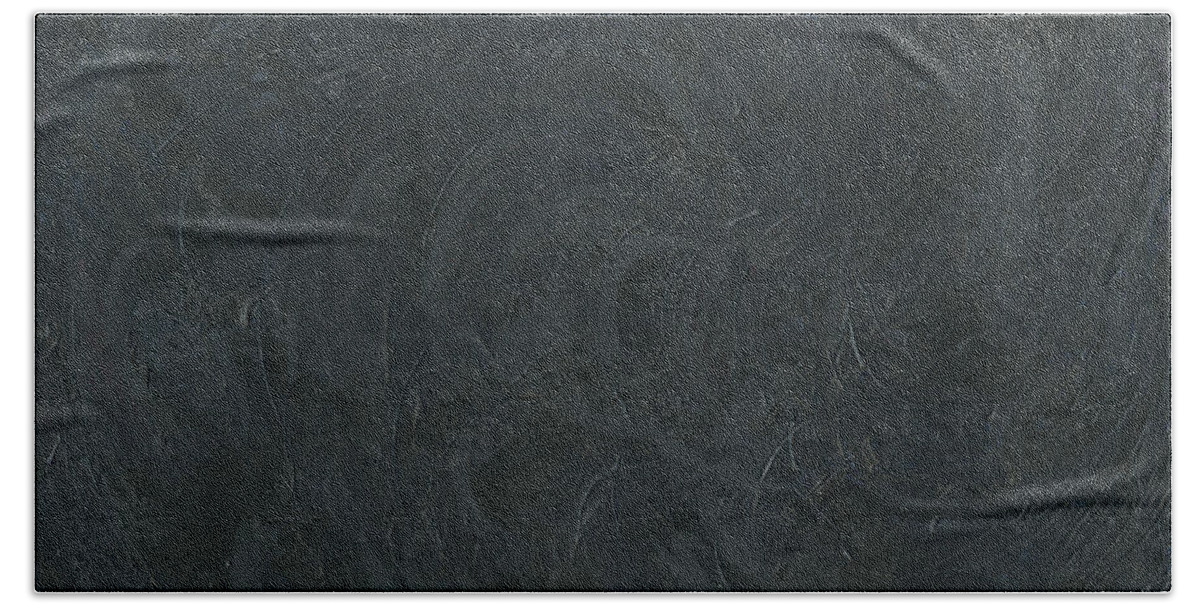 A.i. Beach Towel featuring the painting Black Color of Energy by Ania M Milo