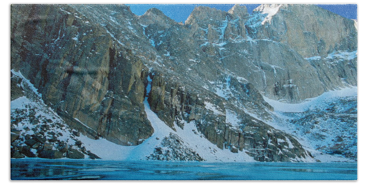 Landscapes Beach Towel featuring the photograph Blue Chasm by Eric Glaser