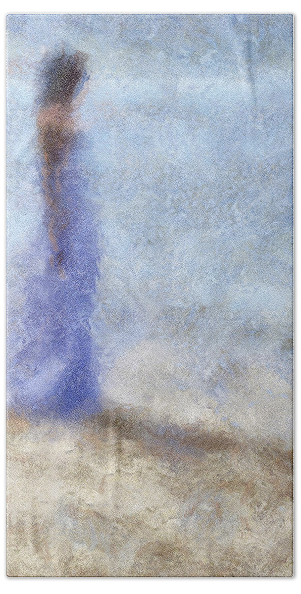 Impressionism Beach Sheet featuring the photograph Blue Dream. Impressionism by Jenny Rainbow