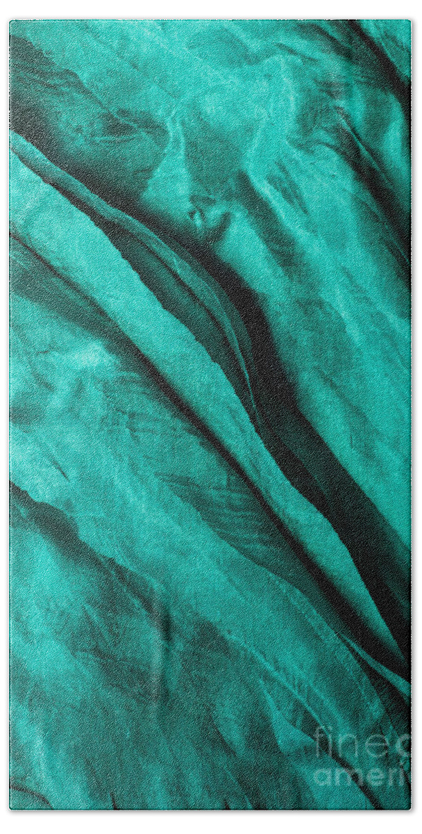 Cambodian Beach Towel featuring the photograph Blue Silk 03 by Rick Piper Photography